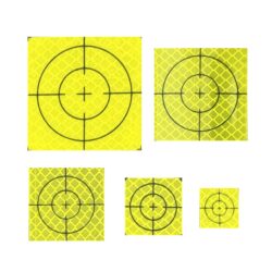 alvo refletivo adesivo amarelo para topografia agrimensura estação total